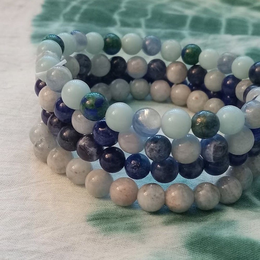 Handmade Blue Gemstone Bracelets